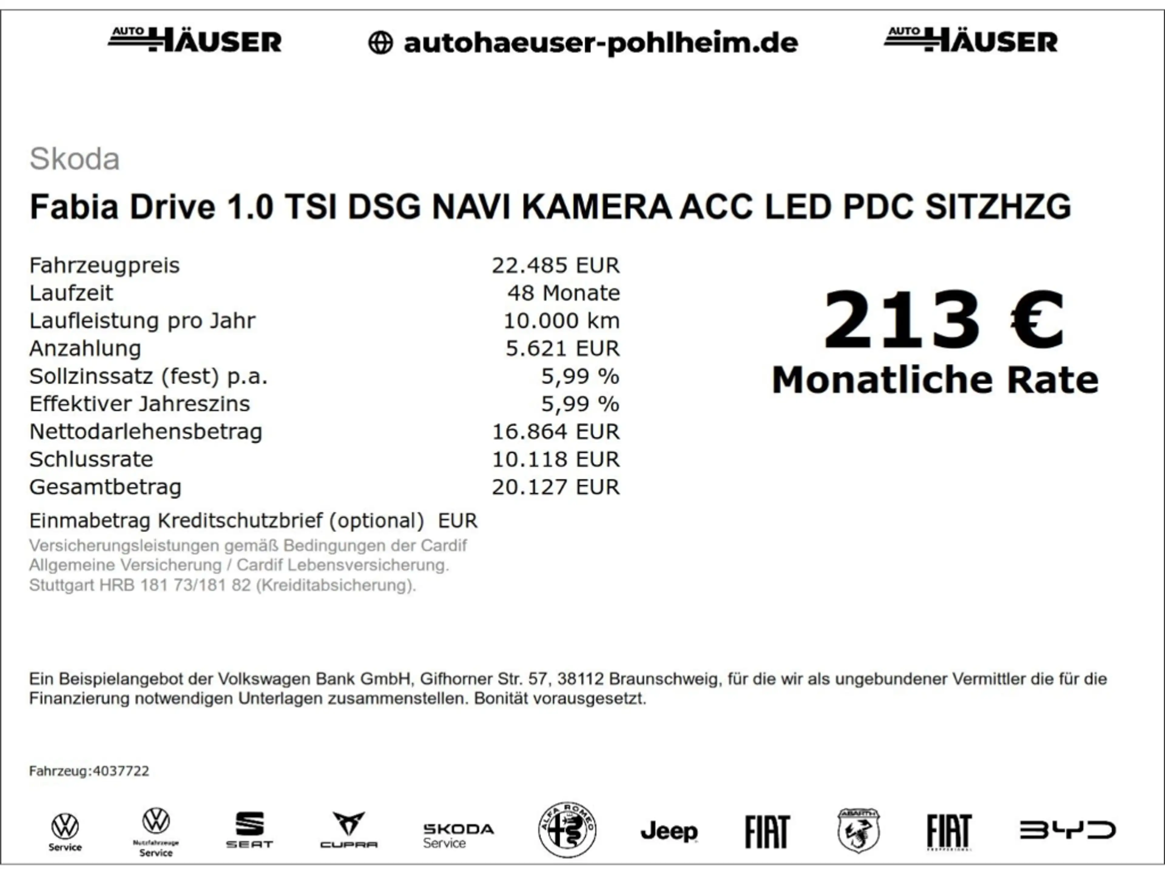 Skoda Fabia Drive 1.0 TSI DSG NAVI KAMERA ACC LED PDC SITZHZG — photo 2