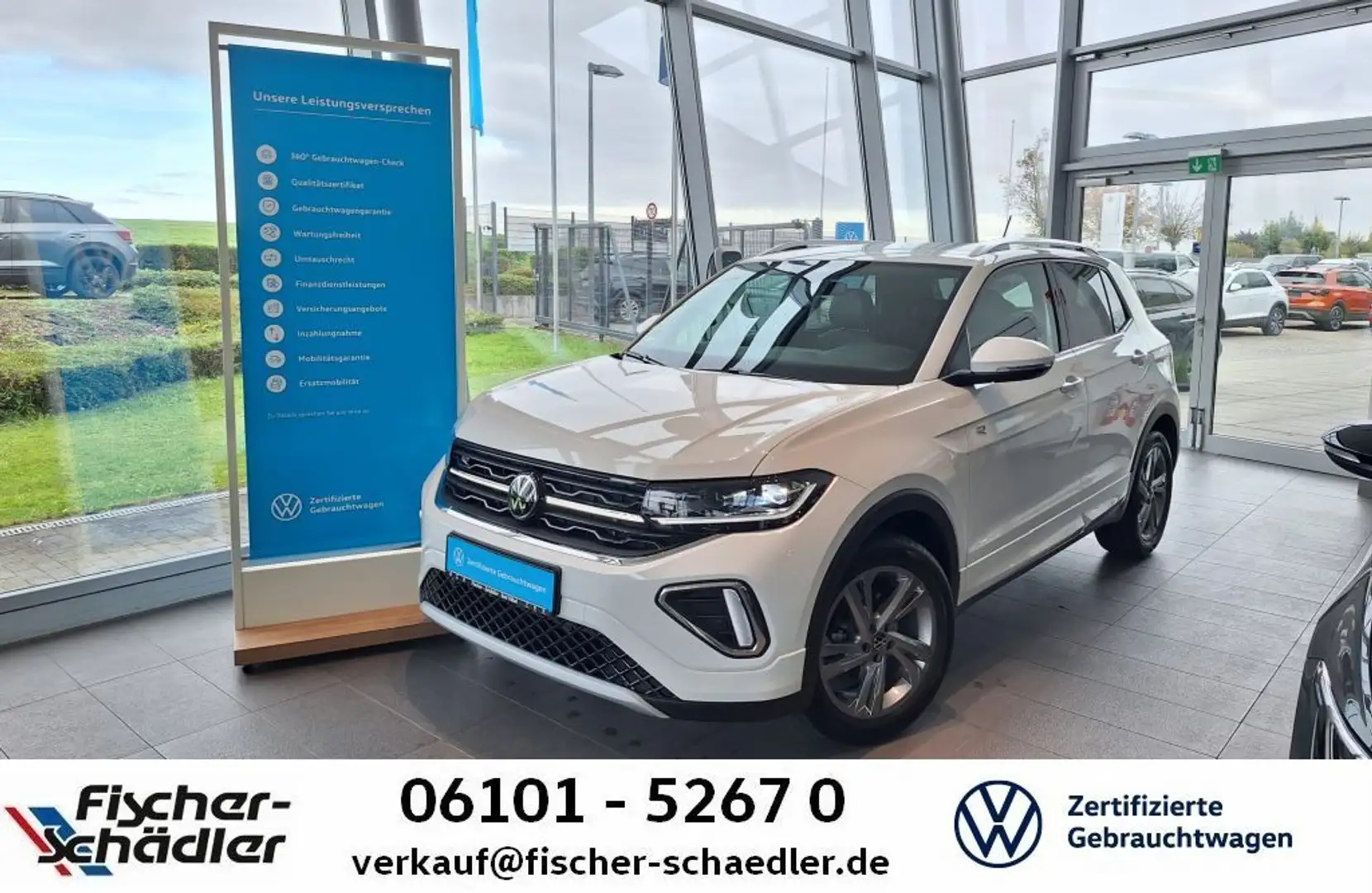 Volkswagen T-Cross R-Line 1.5TSI*DSG*RLine*AHK*IQ-Light*Nav Blanco - 1