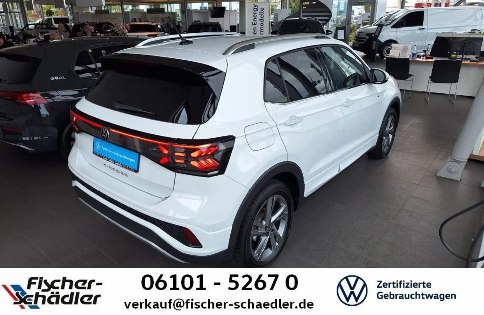 Volkswagen T-Cross R-Line 1.5TSI*DSG*RLine*AHK*IQ-Light*Nav Blanco - 2
