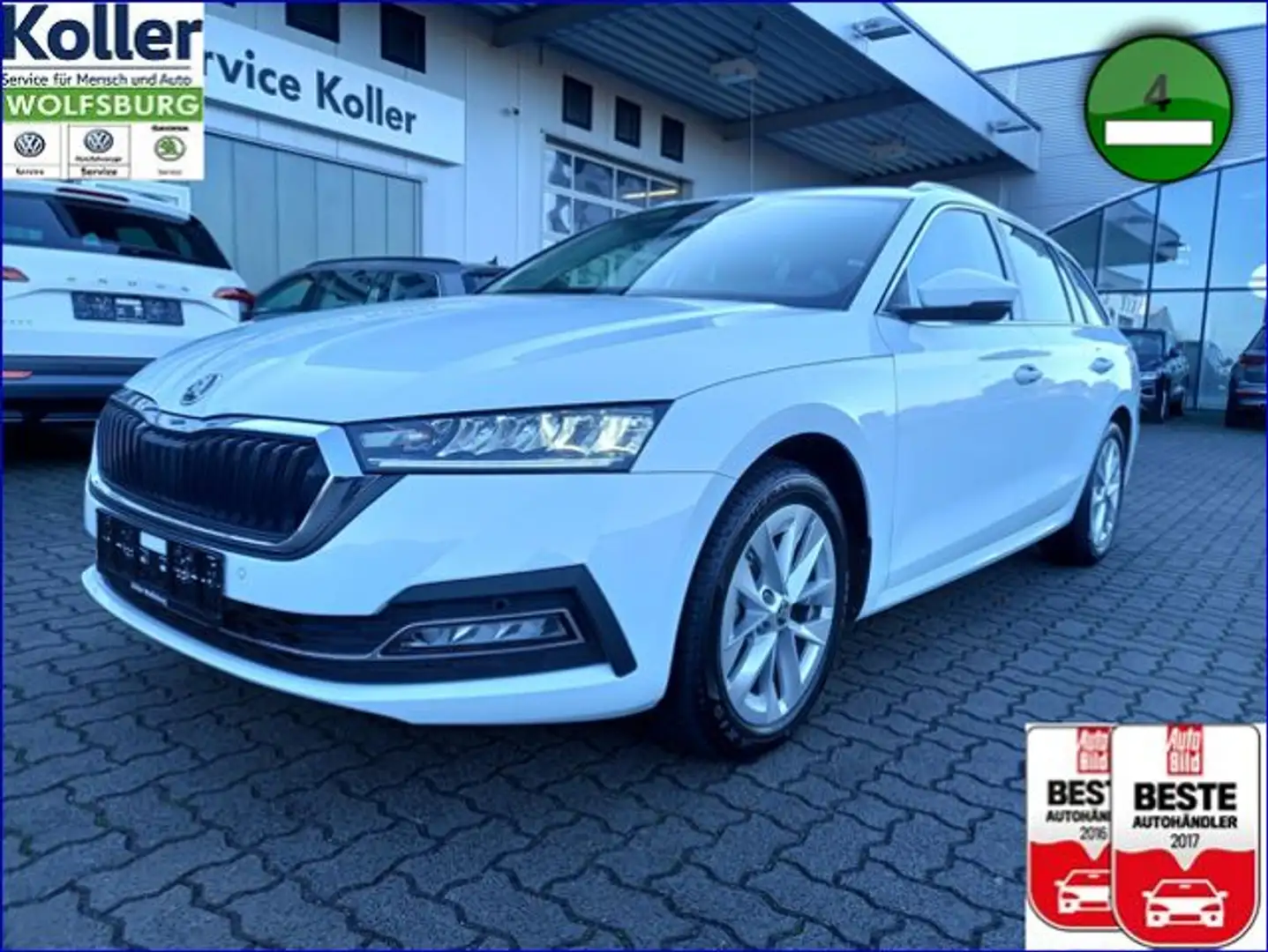 Skoda Octavia Combi 2.0 TSI DSG 4x4 Style AHK Navi Weiß - 1