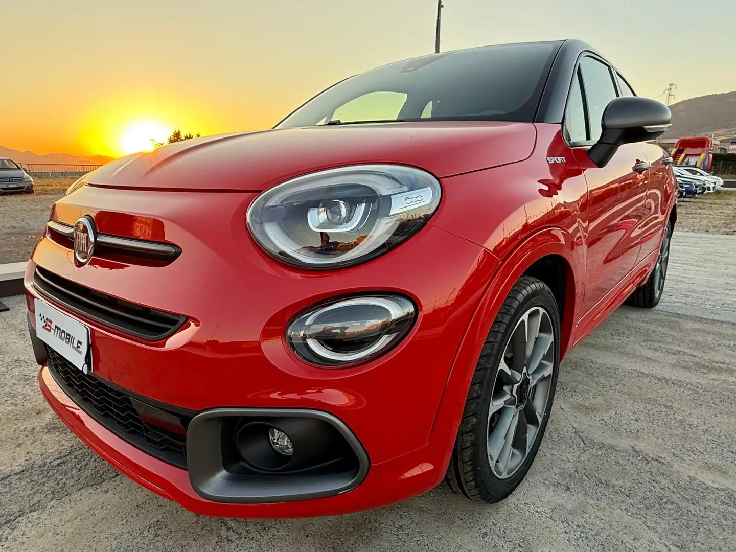 Fiat 500X 500 X 2018 1.6 mjt Sport 4x2 120cv dct my20 Rood - 1