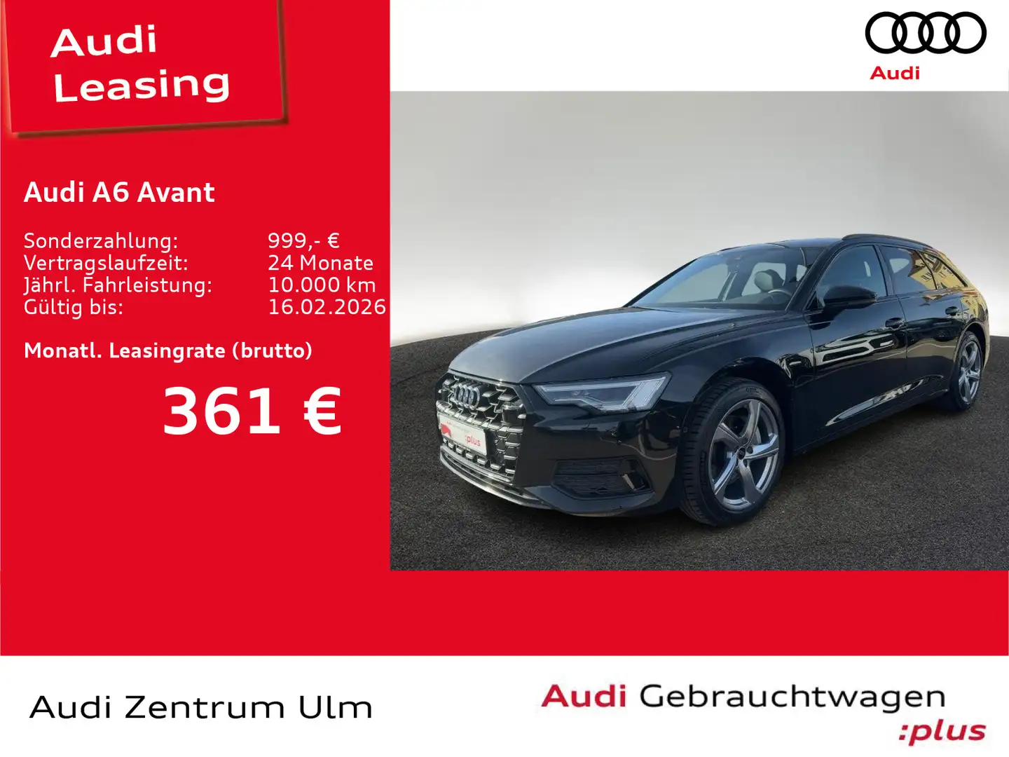 Audi A6 advanced Black 45TDI qu AHK MATRIX NAVI Schwarz - 1