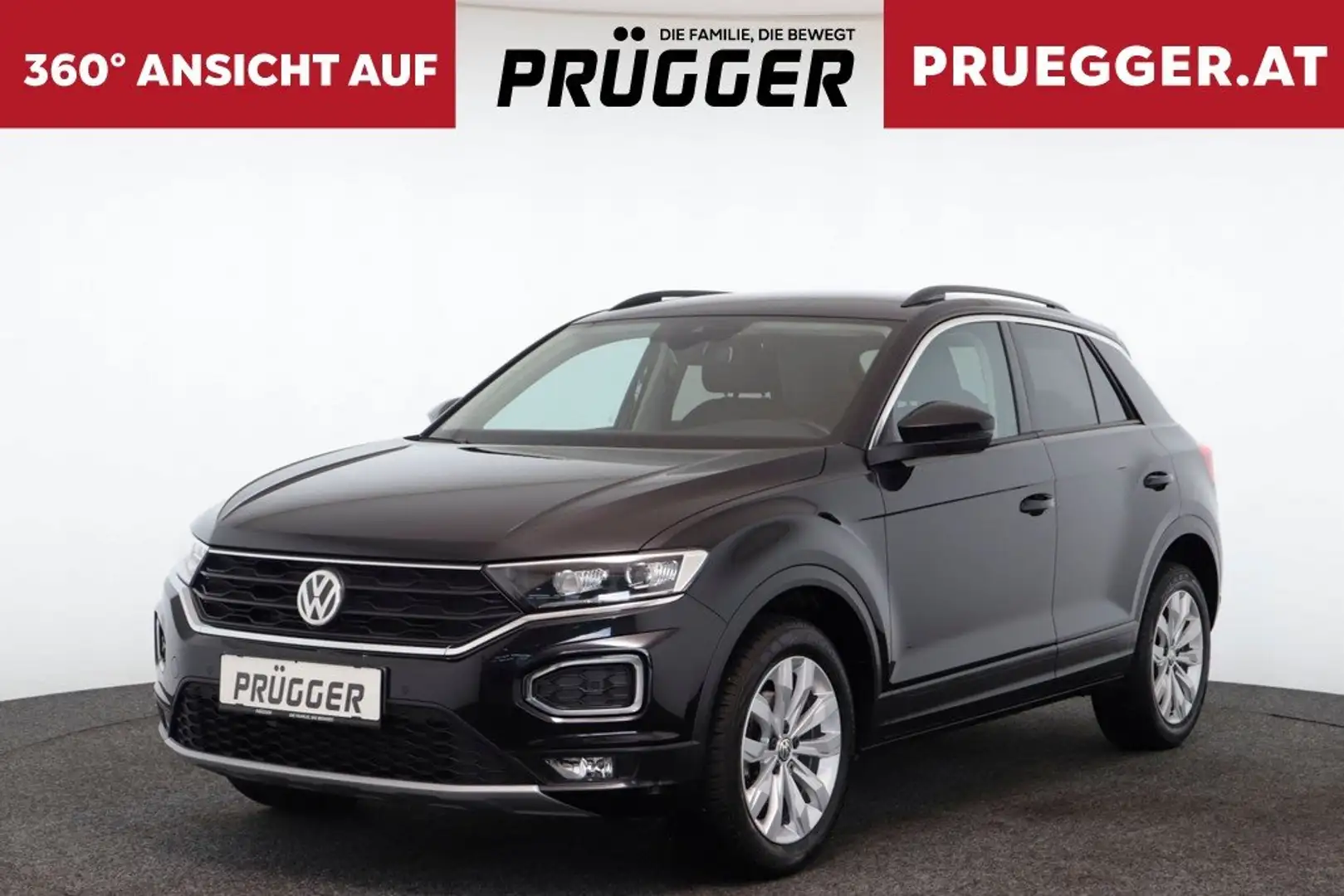 Volkswagen T-Roc VW T-ROC 1.0TSI Design NAVI LED 17ZOLL NUR 60.612KM Schwarz - 1