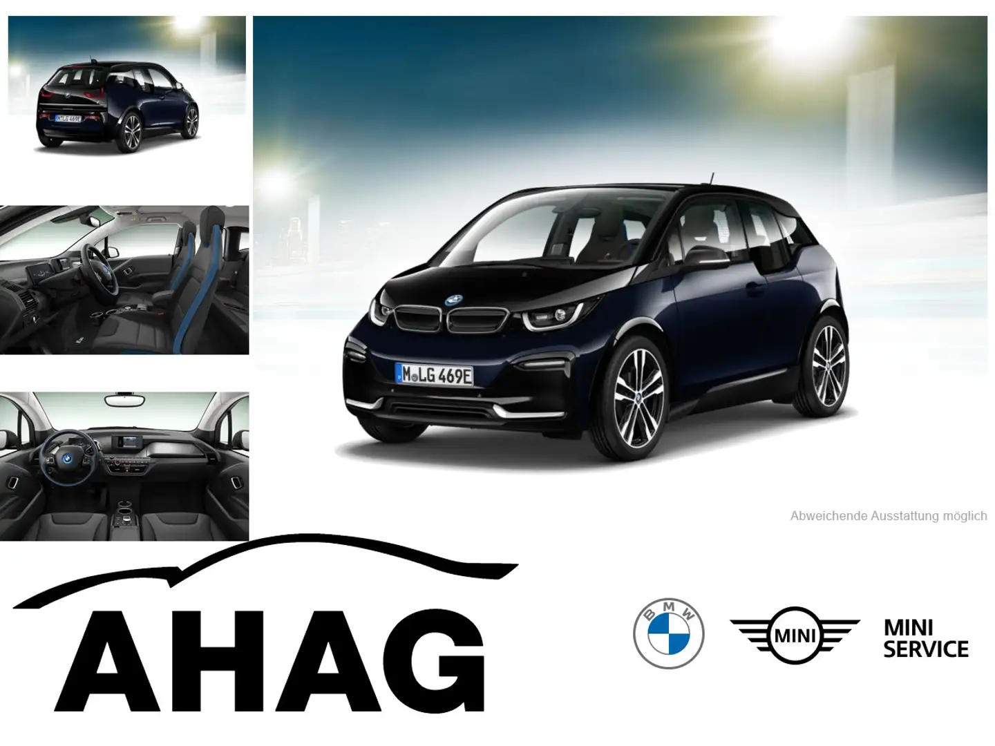 BMW i3 s (120 Ah), 135kW Navi Tempom.aktiv Glasdach Blau - 1