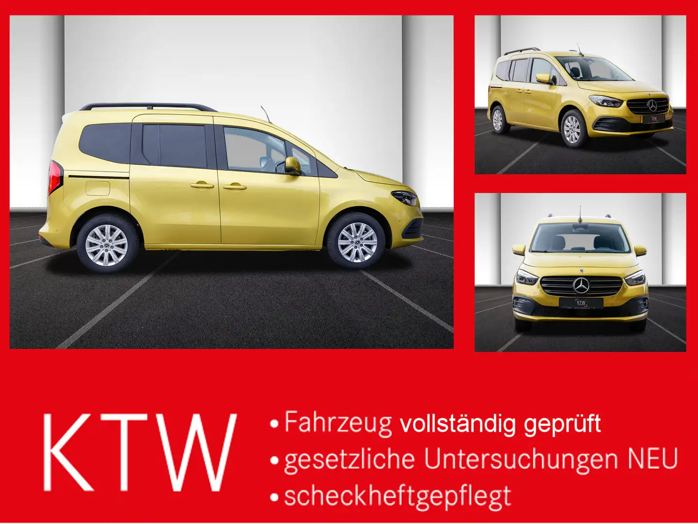 Mercedes-Benz T-Class Progressive,MBUX,LED,Navi,Kamera,Tempomat Żółty - 1