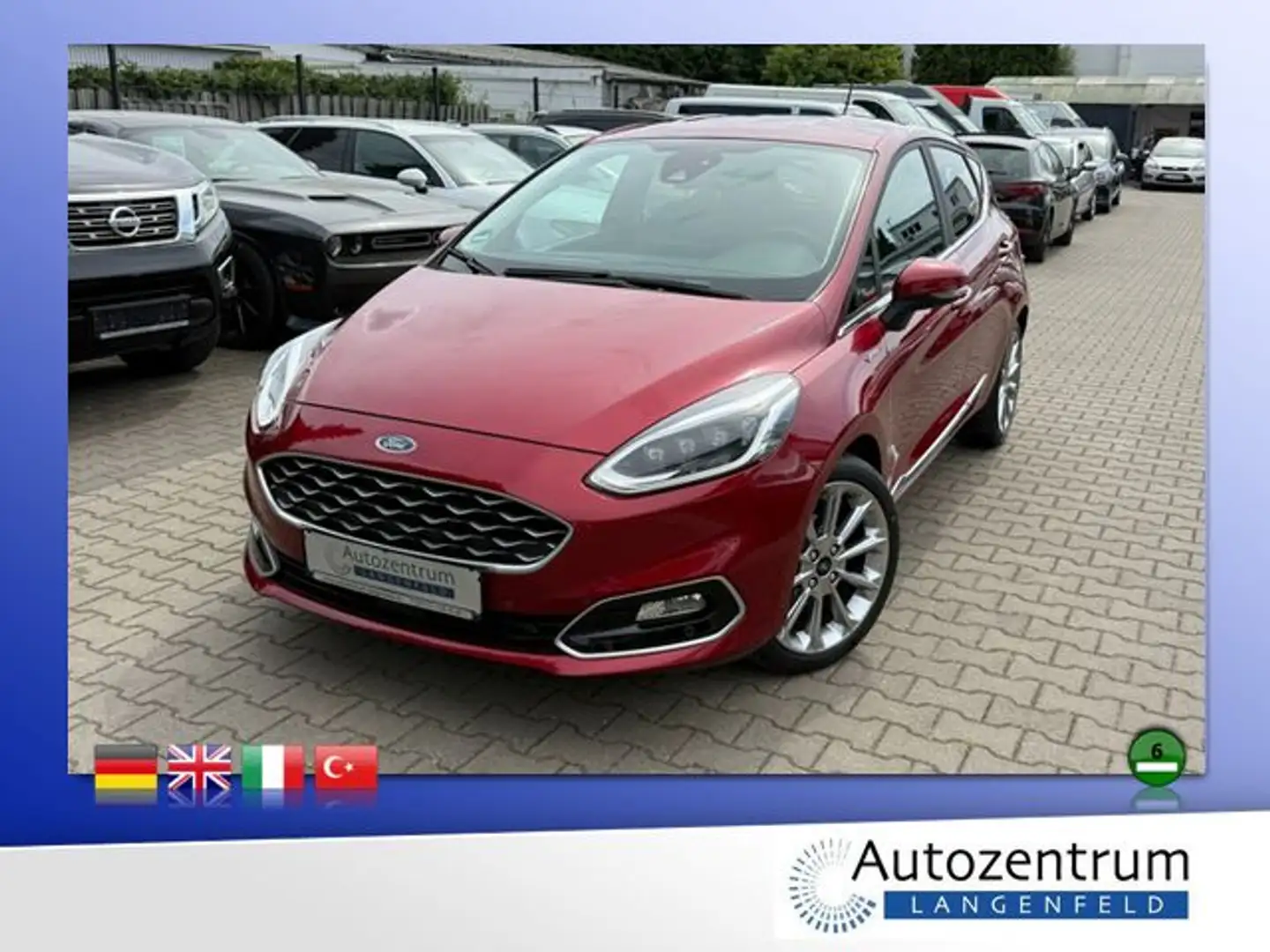 Ford Fiesta 1.0 EcoBoost Hybrid Vignale *VOLLAUSST.* Rood - 1