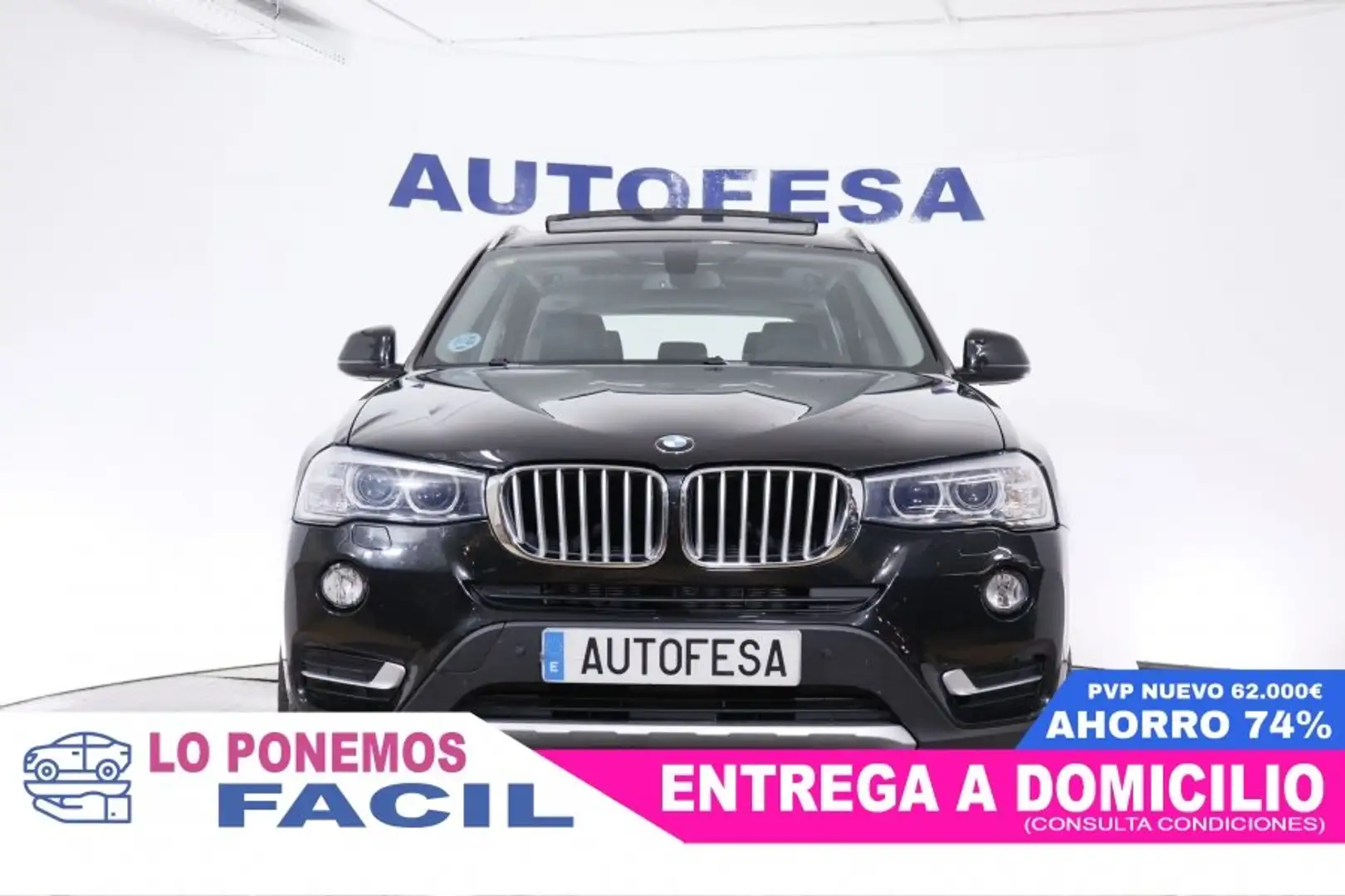 BMW X3 2.0D XDRIVE  XLINE 190CV 5P # IVA DEDUCIBLE,TECHO Zwart - 2