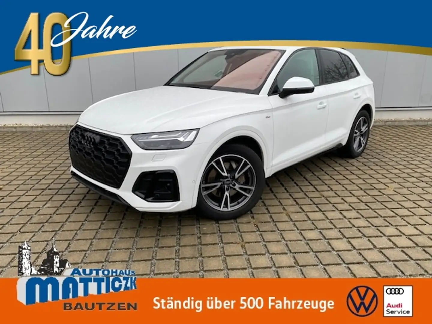 Audi Q5 45 TFSI 265 PS quattro S-tr. VOLL S line LUFT/PAN Weiß - 1