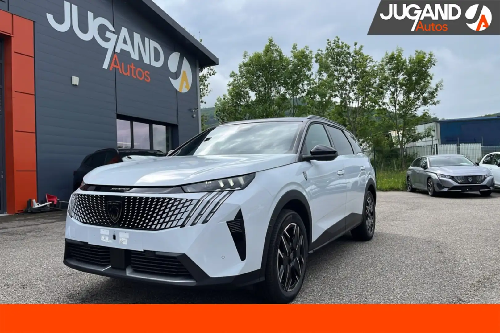 Peugeot 5008 HYBRID 145 E-DCS6 GT 360 T.O Blanc - 1