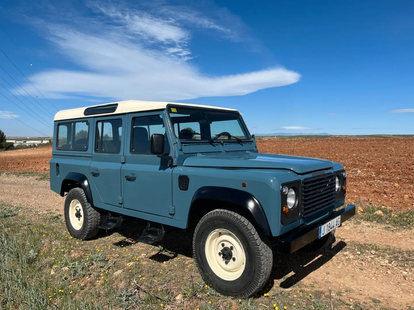 Land Rover Defender 110 Tdi 300 Station Wagon S Bleu - 1