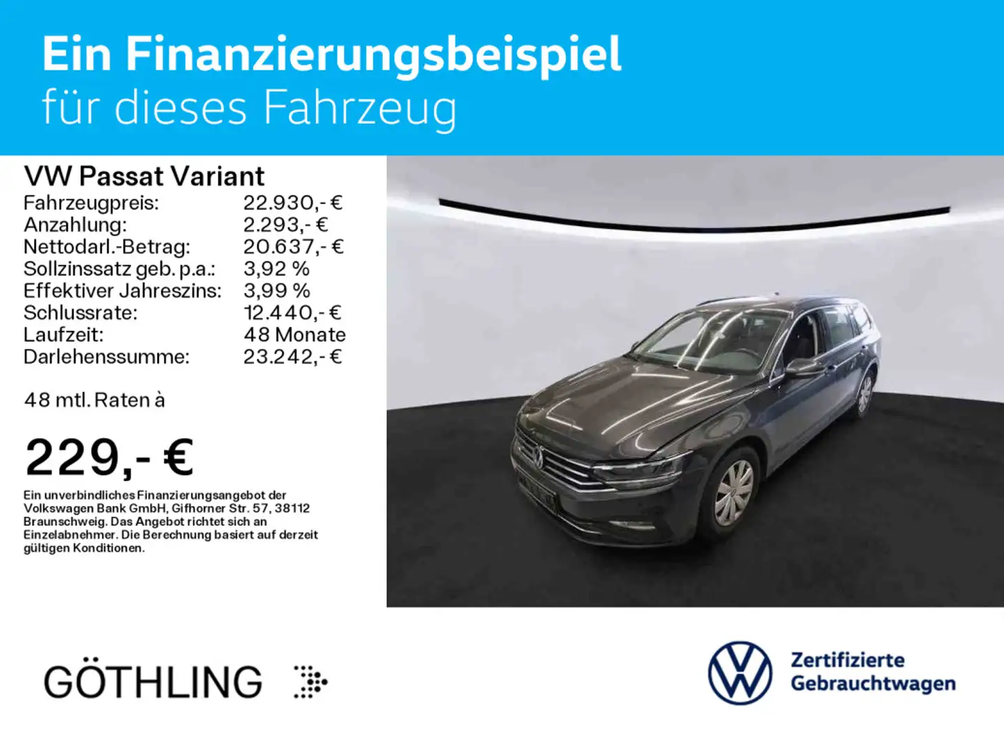 Volkswagen Passat Variant Business TDI 90kW*NAVI*METALLIC Gris - 2