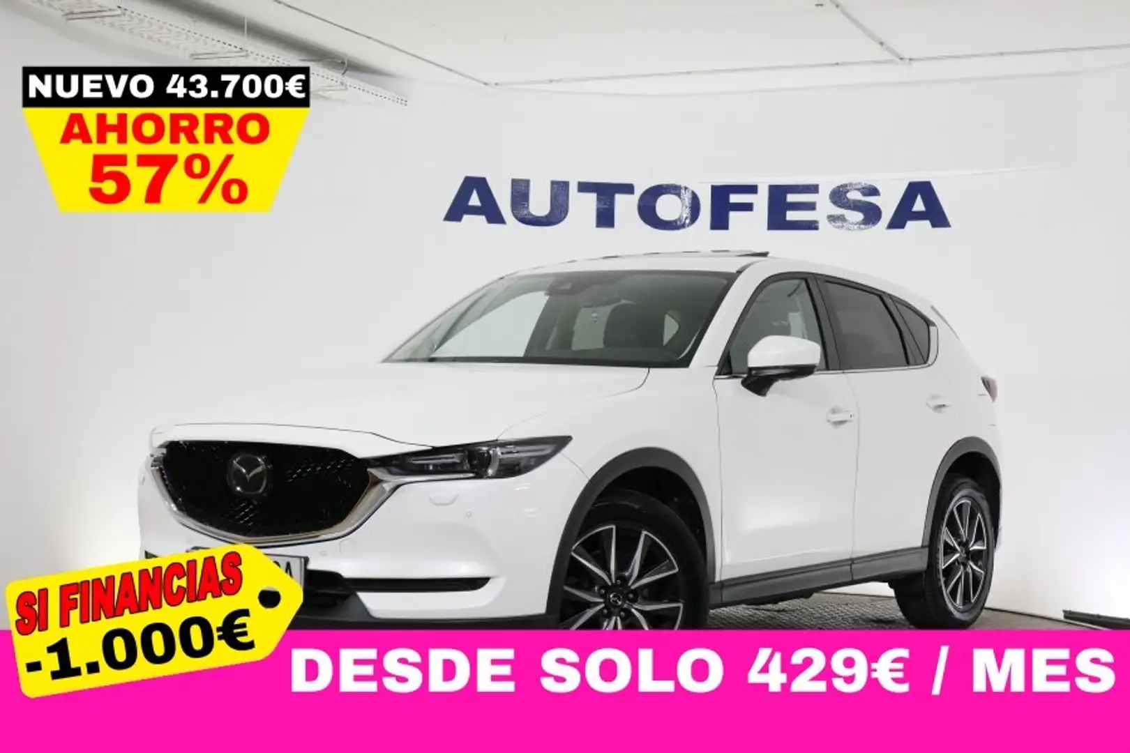 Mazda CX-5 2.2 SKYACTIV-D 4X4 BVA6 184cv AUTO 5P # TECHO ELEC Blanc - 1