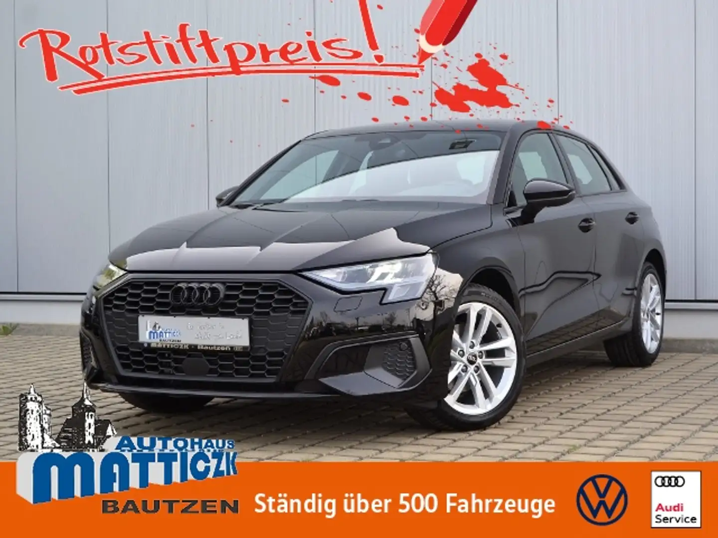 Audi A3 Sportback 35 TFSI S-tronic LED/NAVI+SOUND/AVC/APS Schwarz - 1