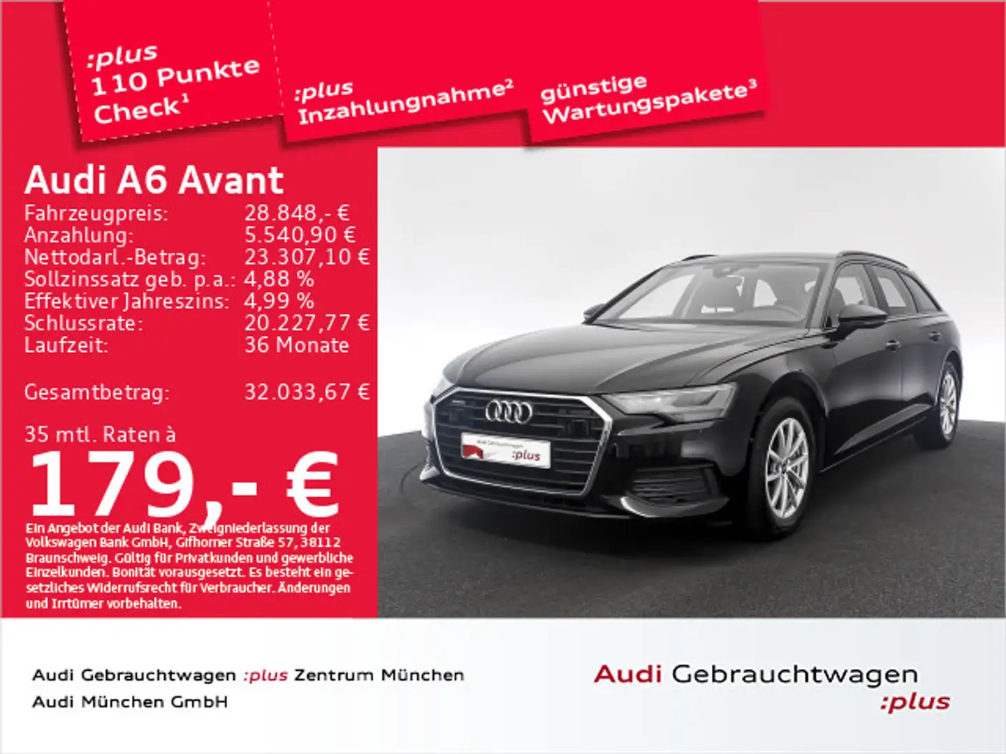 Audi A6 40 TDI qu. S tronic ACC/Navi/LED/ Schwarz - 1
