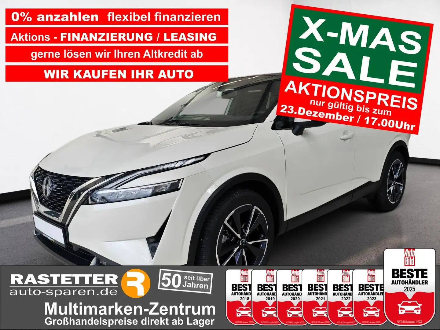 Nissan Qashqai Xtronic 4x4 tekna Pano+Bose+19Z+Design+Business+Pr White - 1