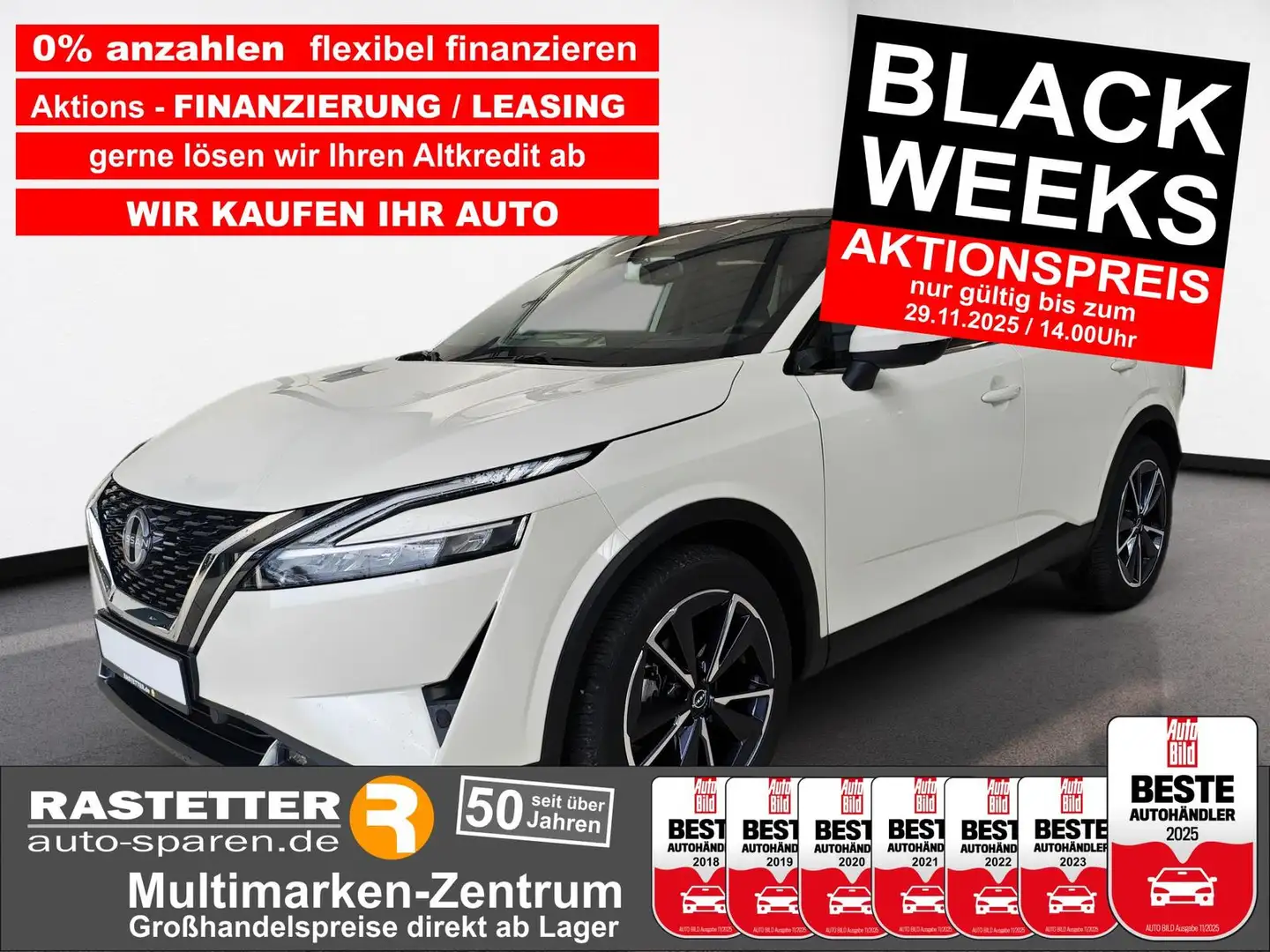 Nissan Qashqai Xtronic 4x4 tekna Pano+Bose+19Z+Design+Business+Pr Blanco - 1