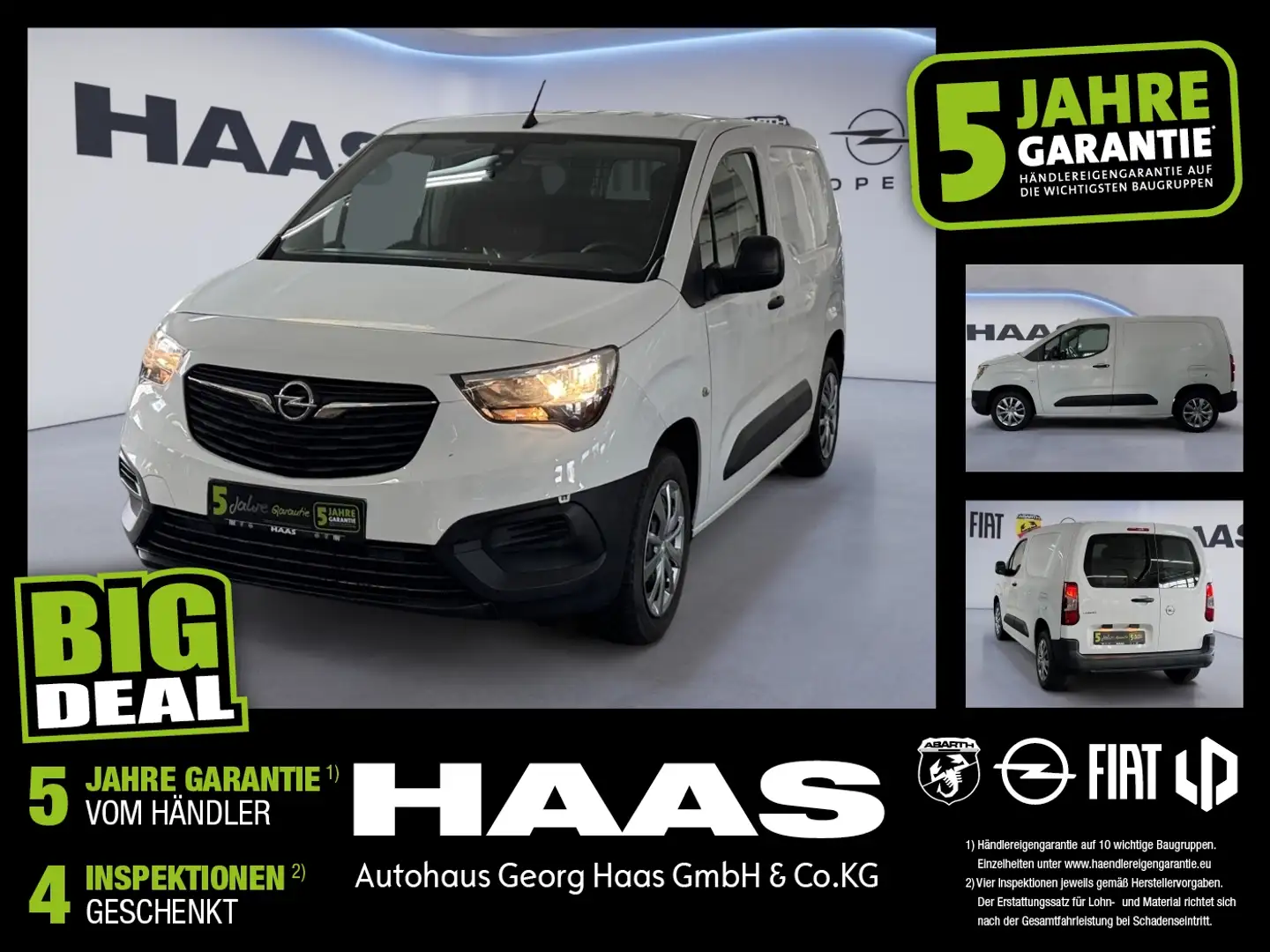 Opel Combo E Cargo 1.5 D Klimaanlage, Parksensor Weiß - 1