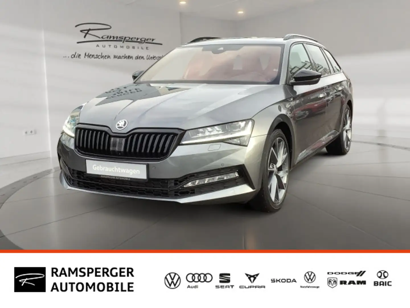 Skoda Superb Combi 2.0 TSI DSG 4x4 Sportline AHK LED N Grau - 1