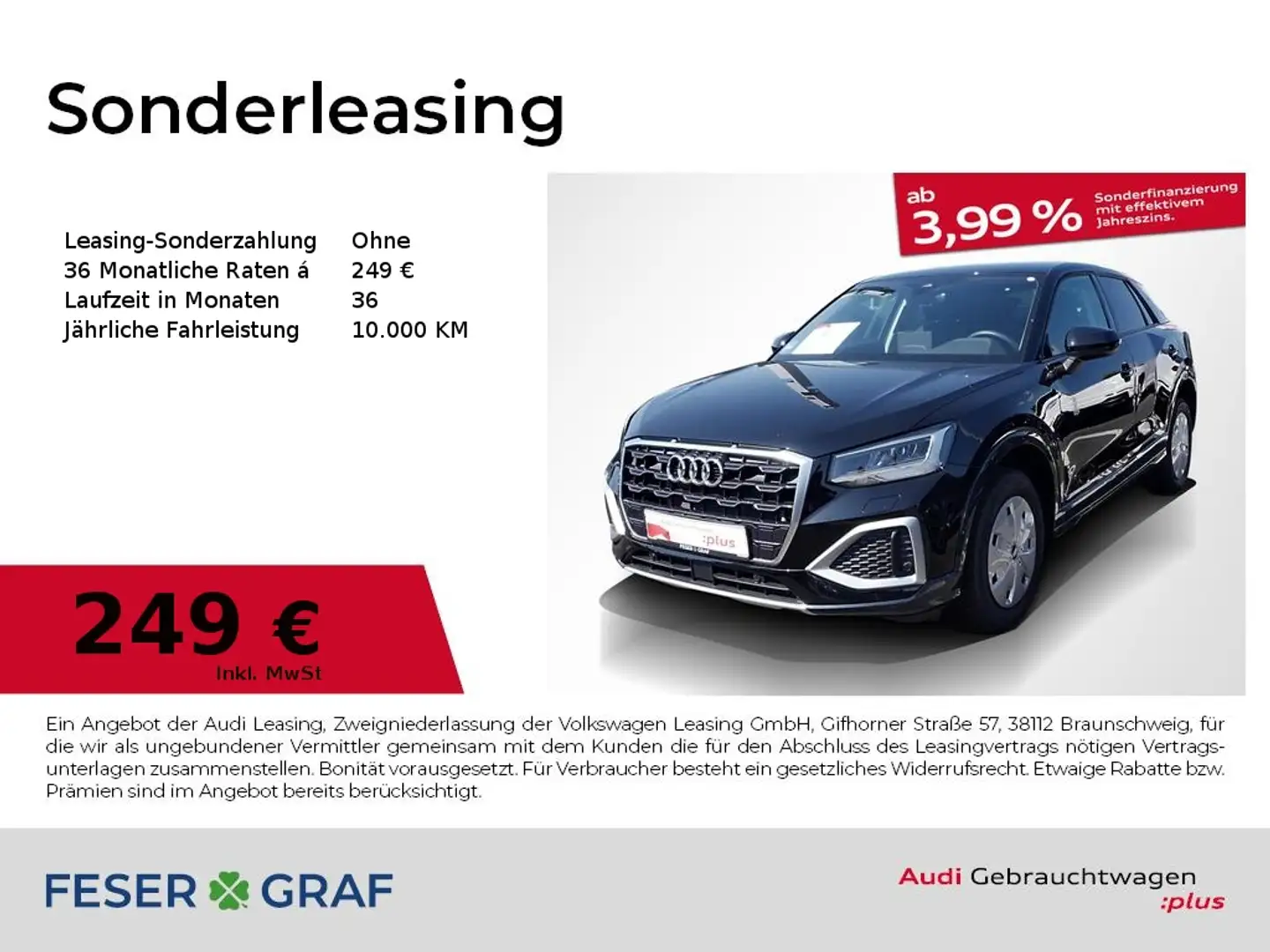 Audi Q2 35 TFSI advanced S tronic AHK Navi Tempomat Schwarz - 1