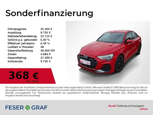 2025 Audi A3 in Red for sale