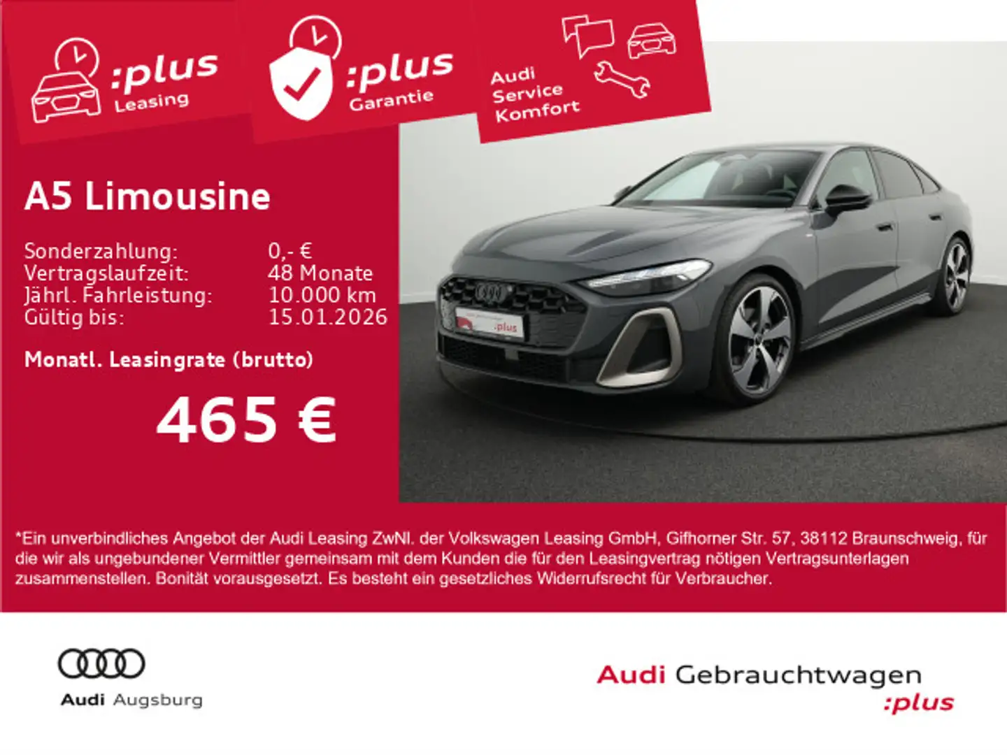 Audi A5 TFSI 2x S line *AHK*MATRIX*8-fach* Grau - 1