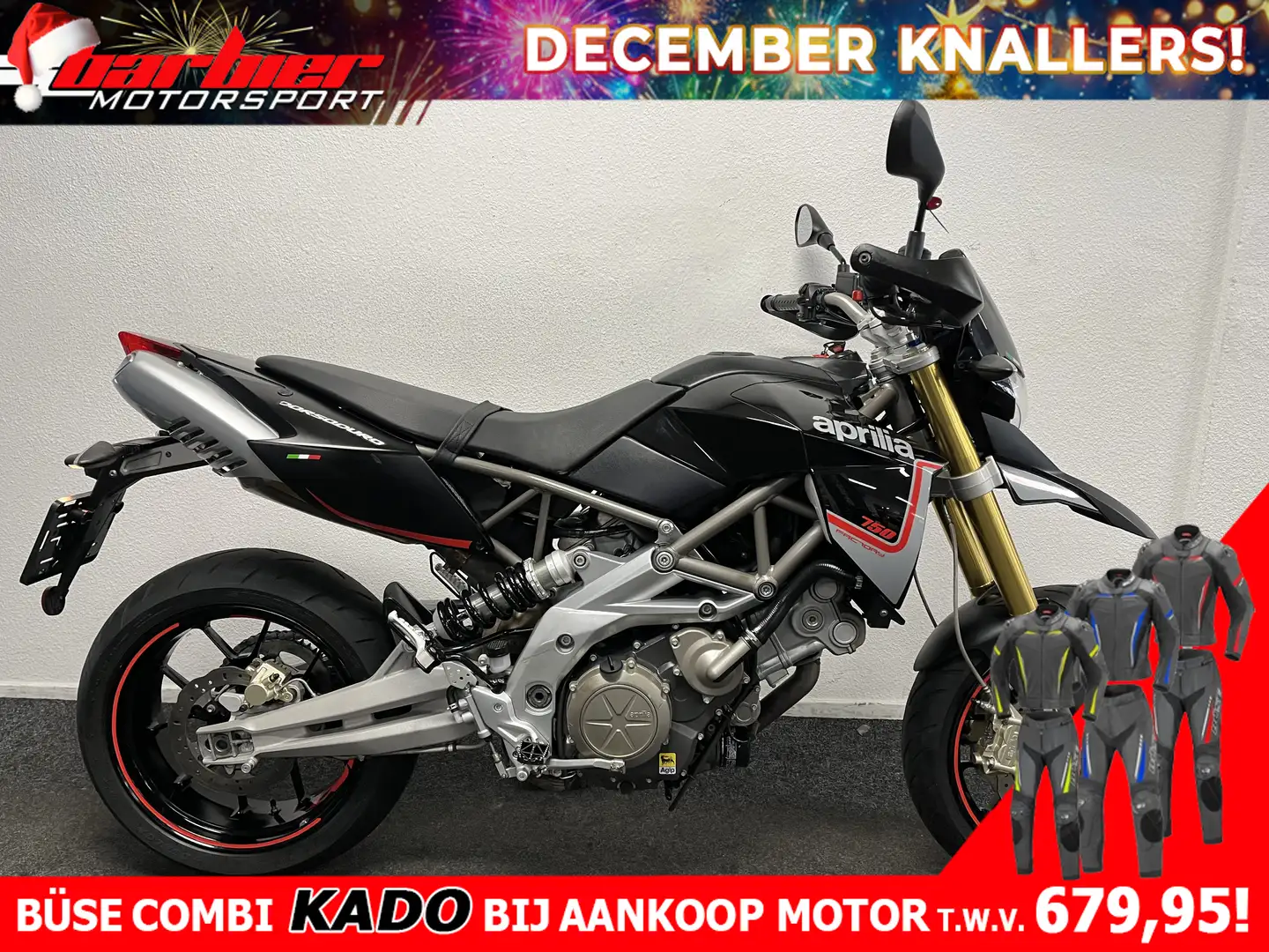 Aprilia Dorsoduro 750 Zwart - 1