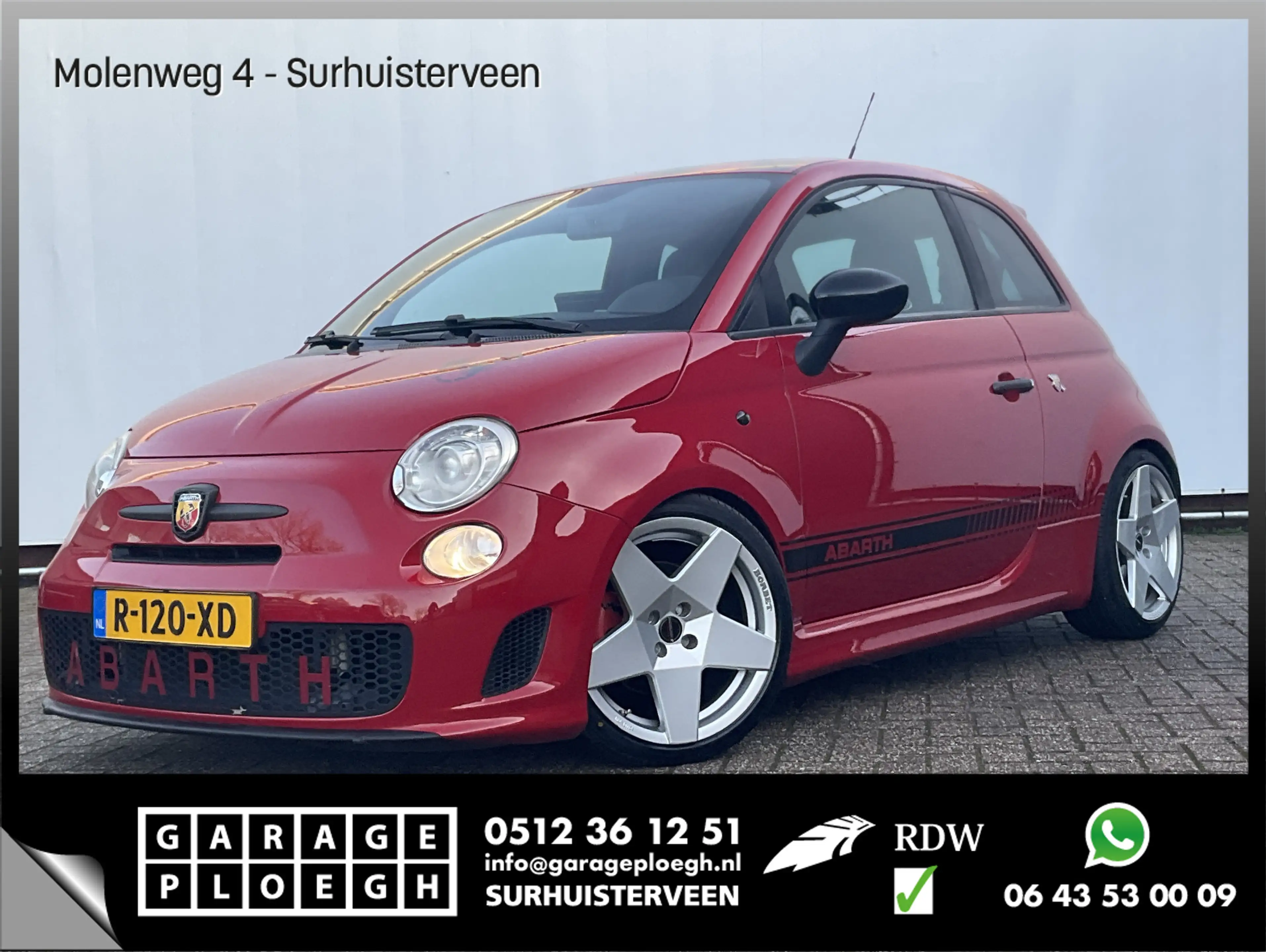Fiat 500 Abarth 1.4-16V G-Tech Kleppensysteem Borbet Voll.Onderhou