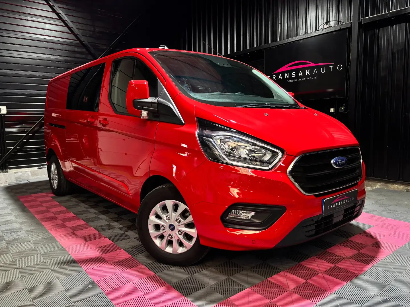Ford Transit Custom TRANSIT CUSTOM FOURGON 340 L2H1 2.0 ECOBLUE 170 BVA Rouge - 1