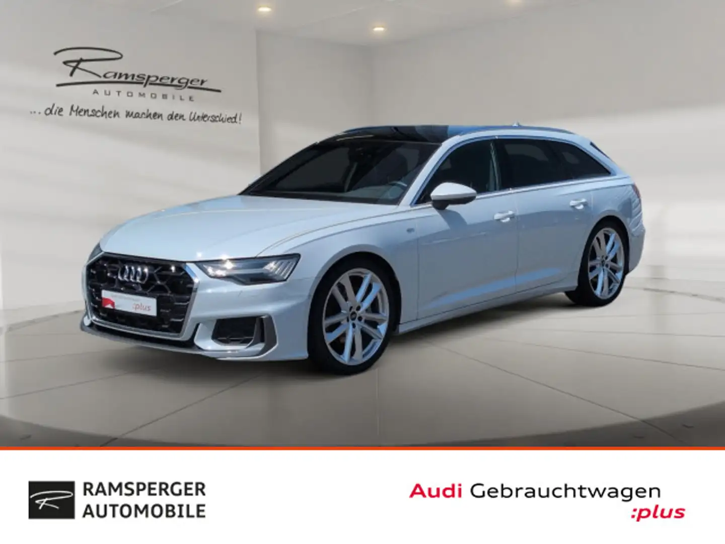 Audi A6 Design S line 45 TFSI qu. Matrix AHK Weiß - 1