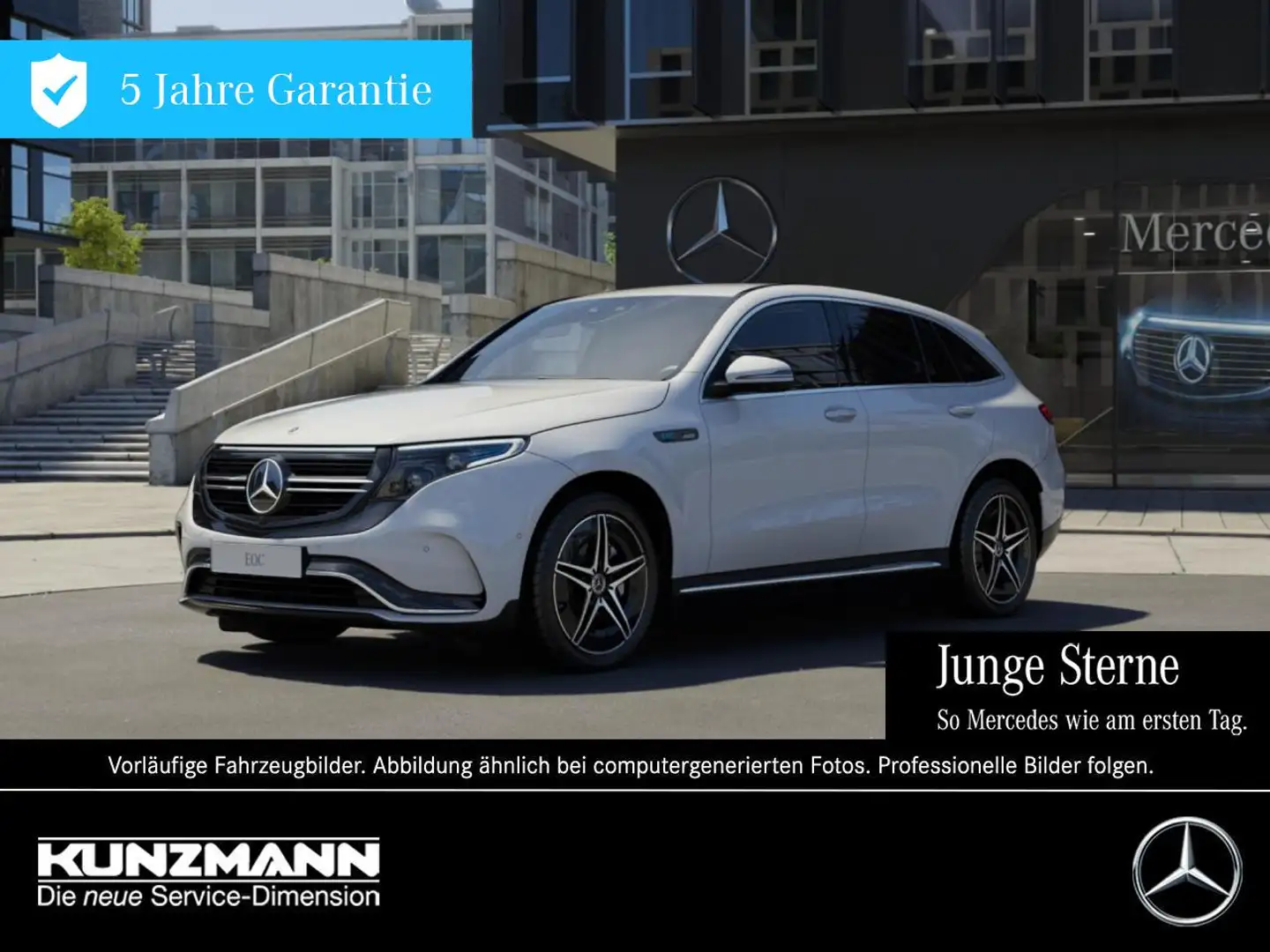 Mercedes-Benz EQC 400 4M AMG Distronic Easy-Pack 360° AHK Weiß - 1