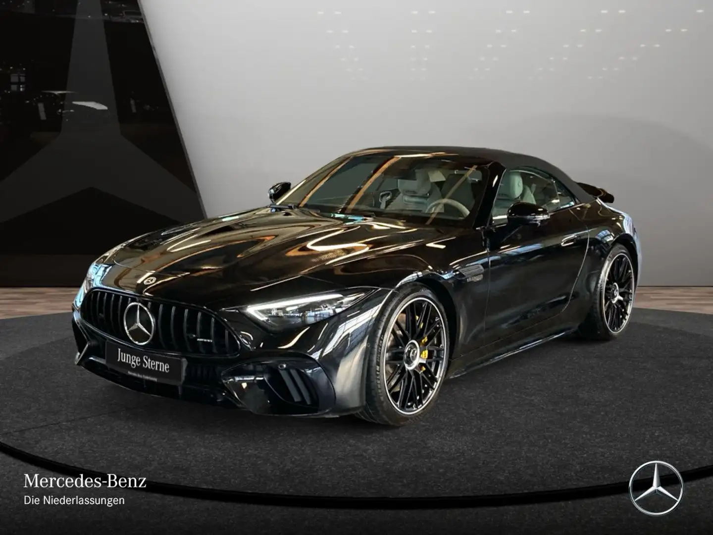 Mercedes-Benz SL 63 AMG Cab. 4M 360° Burmester Distr+ Multisitz Schwarz - 2