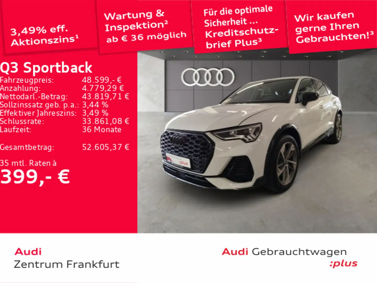 Audi Q3 35 TFSI S tronic S line LED Navi PD Weiß - 1