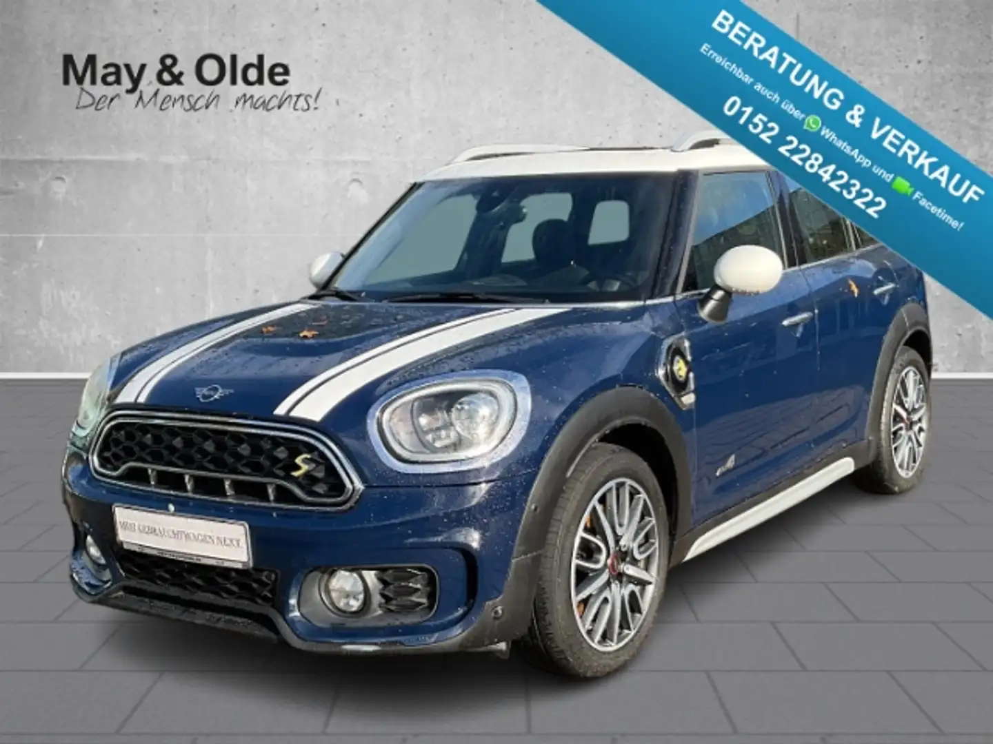 MINI Cooper SE ALL4 Aut Leder HUD Pano Navi HarmanKardon Blau - 1