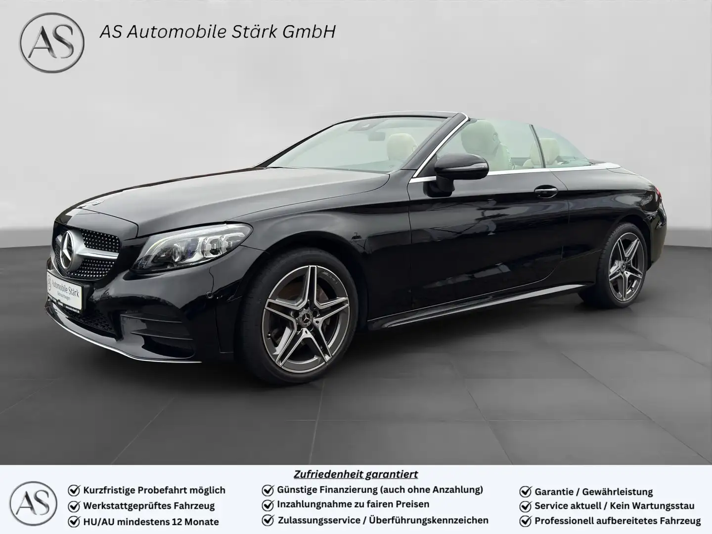 Mercedes-Benz C 180 Cabrio AMG+Sportfahrwerk+Leder+Kamera+Spur Noir - 1