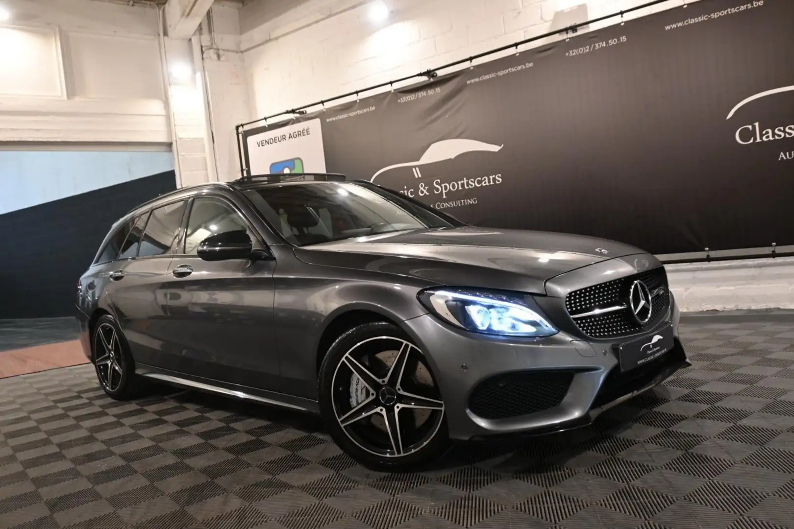 Mercedes-Benz C 43 AMG C 43 AMG 4-Matic / RIDE CONTROL / CAMERA / PANO Gris - 2