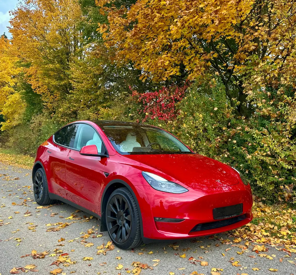 Tesla Model Y LR Dual AWD*Red+innen weiss*EAP*20"/Garantie=09.27 Rouge - 2