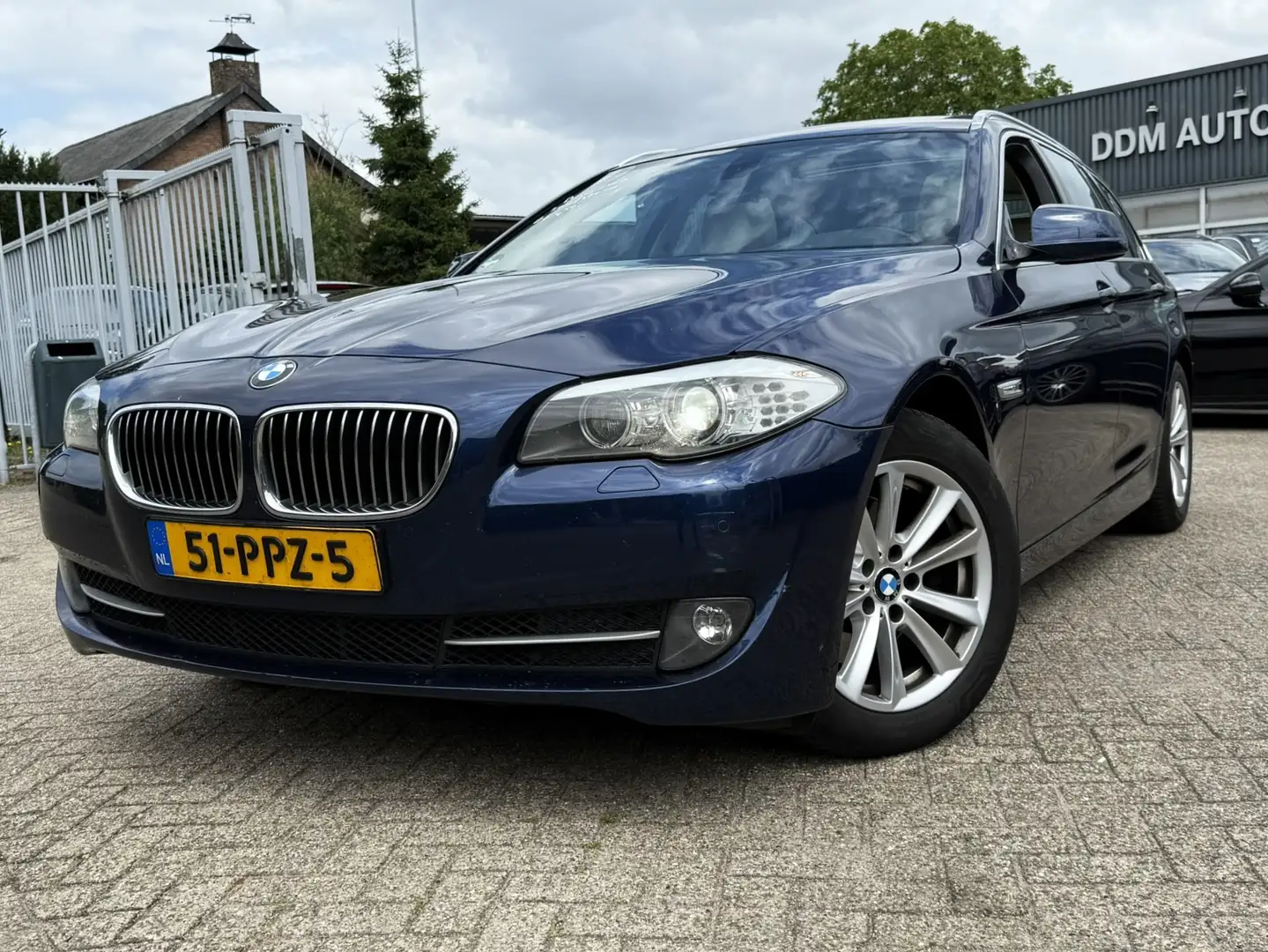BMW 520 5-serie Touring 520D HIGH EXECUTIVE NAVI/LEER/XENO Blauw - 1