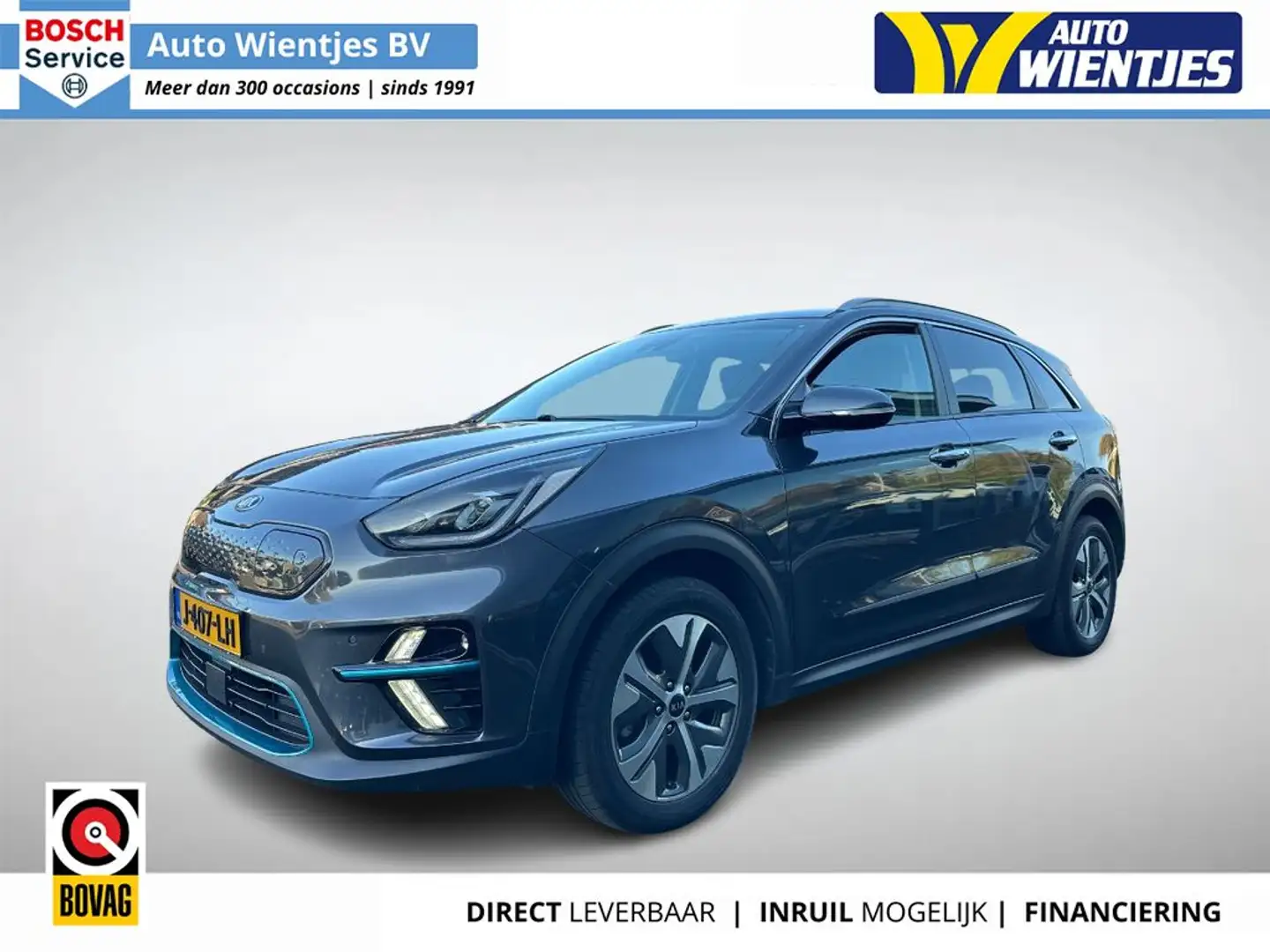Kia e-Niro ExecutiveLine 64kWh | SOH 100% | Leer | Navi Gris - 1