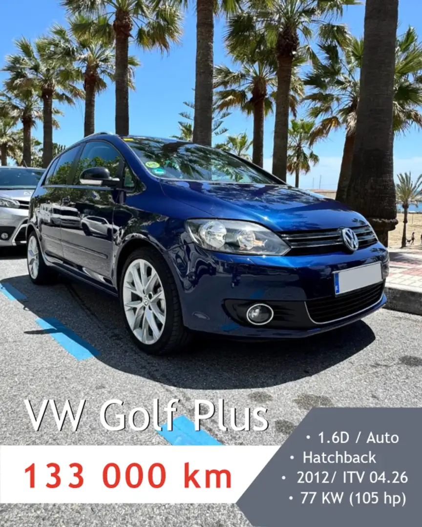 Volkswagen Golf Plus 1.6TDI Advance BMT DSG Azul - 1