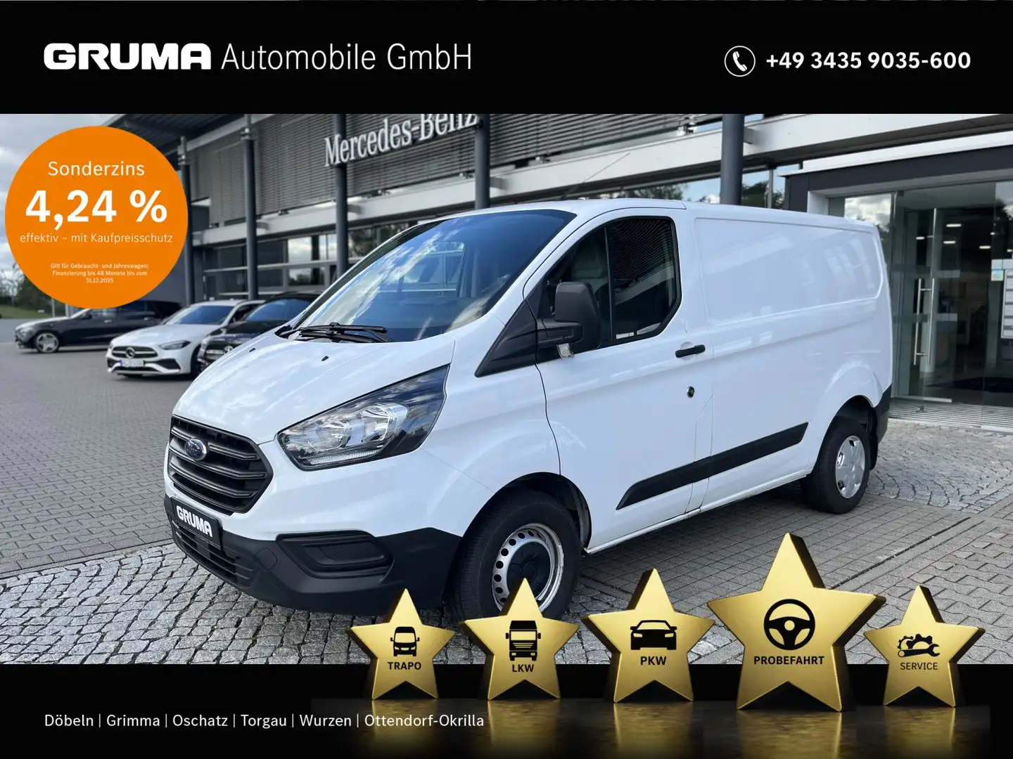 Ford Transit Custom Transit Custom 2.0 TDCi 260 FWD KLIMA+KEIN EXPORT Weiß - 1