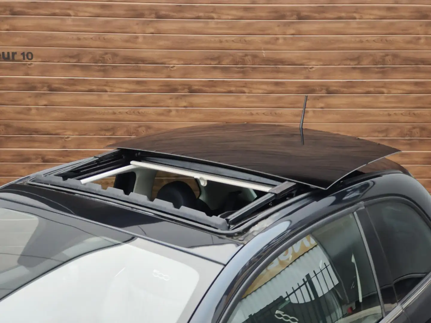 Fiat 500 1.2 Lounge Zwart leer - Navi Spotify - Schuif/kant Noir - 2