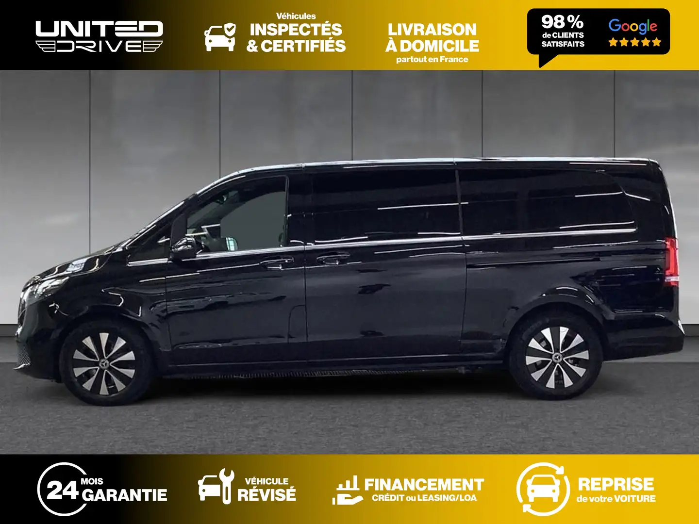Mercedes-Benz V 300 d 9G-TRONIC Avantgarde XL 237CV 8pl Zwart - 2