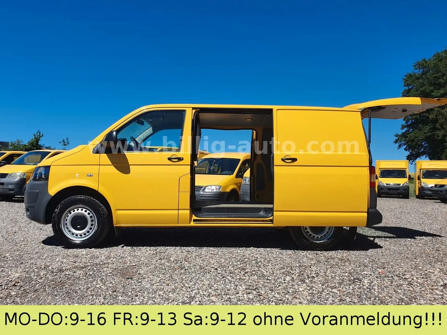 Volkswagen T5 Transporter 2.0TDI EU5*2xSchiebetüre*1.Hand* Gelb - 1
