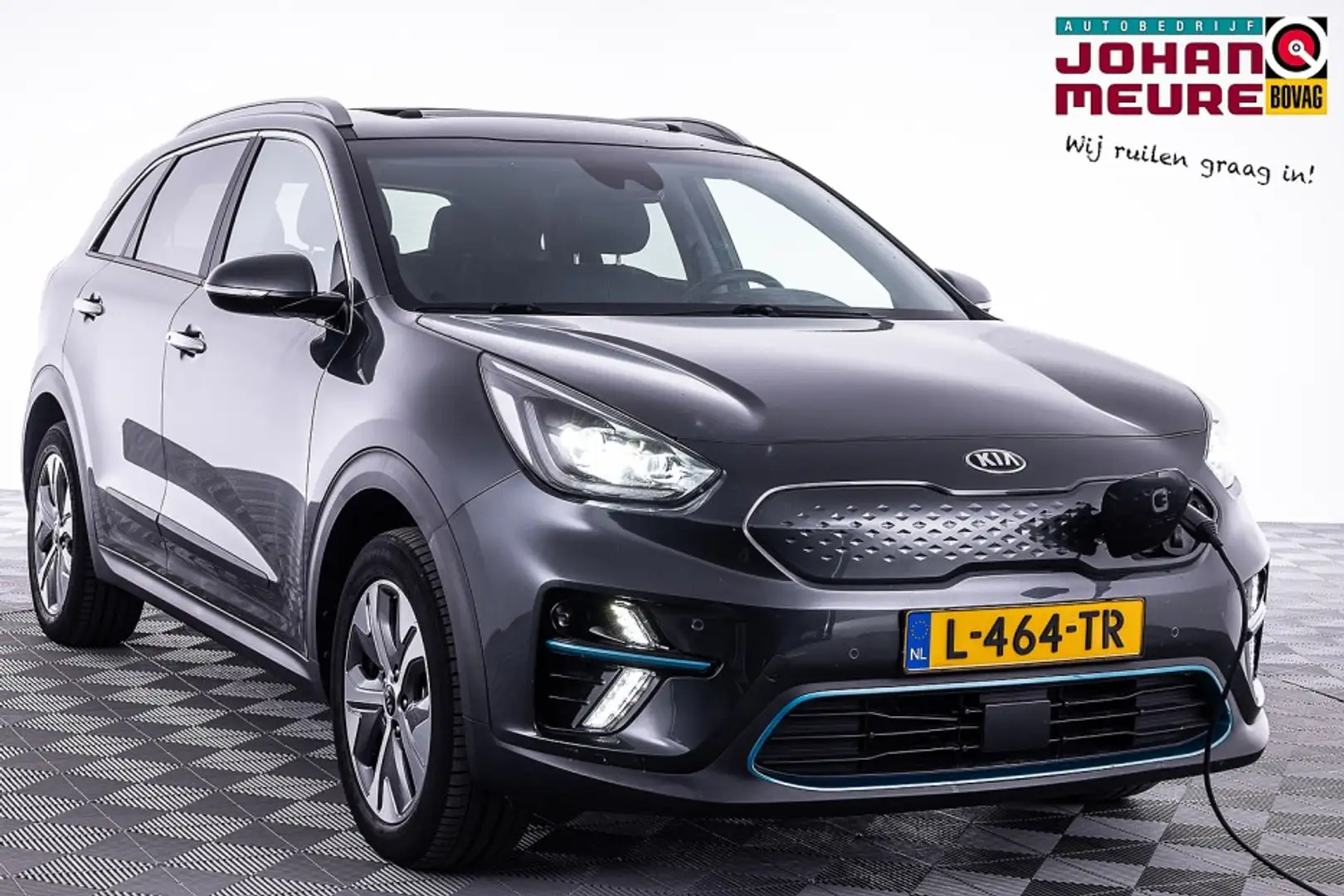 Kia e-Niro DynamicPlusLine 64 kWh | SCHUIFDAK | NAVI | Half L Grijs - 1