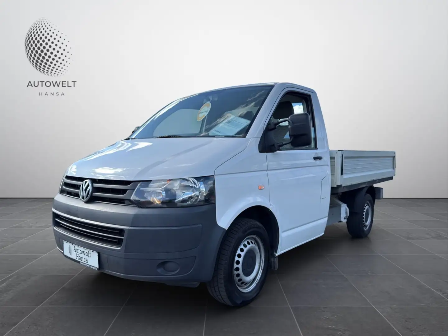 Volkswagen T5 Pritsche 2.0TDI/ 1.HD/KLIMA/3-Sitze/Einzelka Weiß - 2