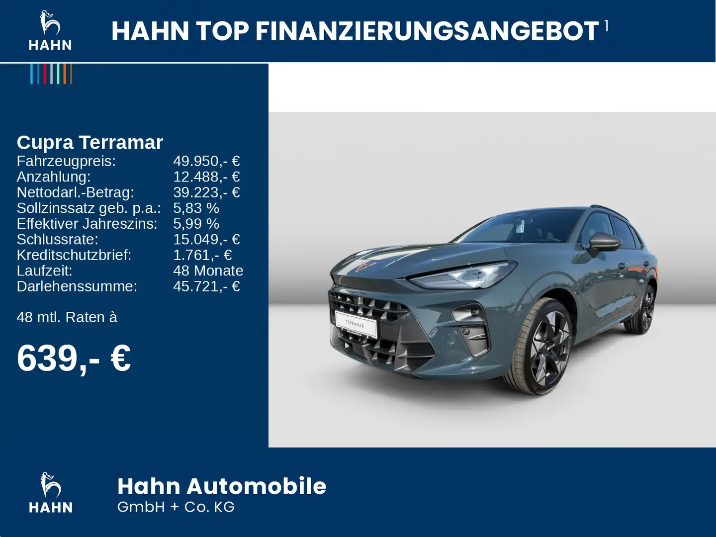 CUPRA Terramar VZ 2.0 TSI 195 kW LED NAV Sitzh. Blau - 2