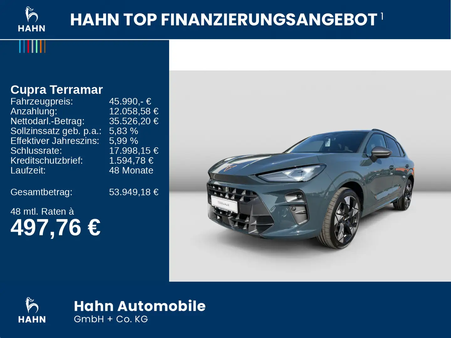 CUPRA Terramar VZ 2.0 TSI 195 kW LED NAV Sitzh. Blau - 2