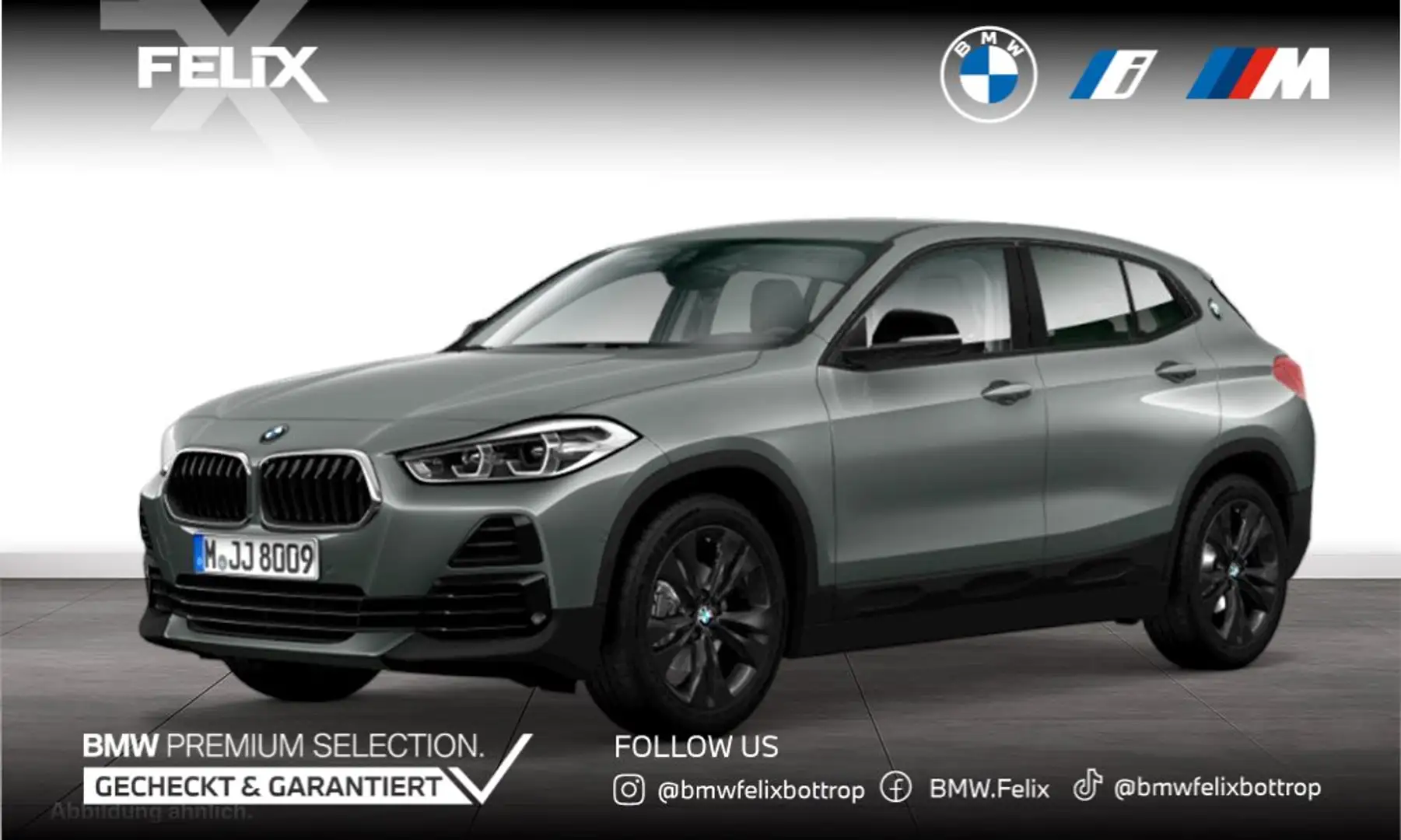 BMW X2 sDrive18i Advantage+AUTOMATIK+NAVI+DR.ASSIST+DAB+L Grau - 1