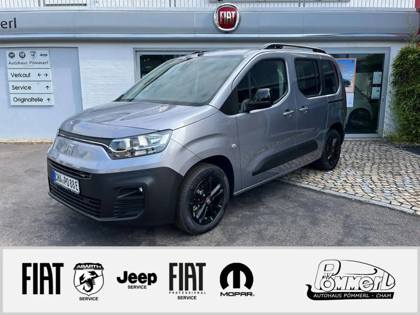 Fiat E-Doblo 50kWh mit AHK und M+S Grau - 1