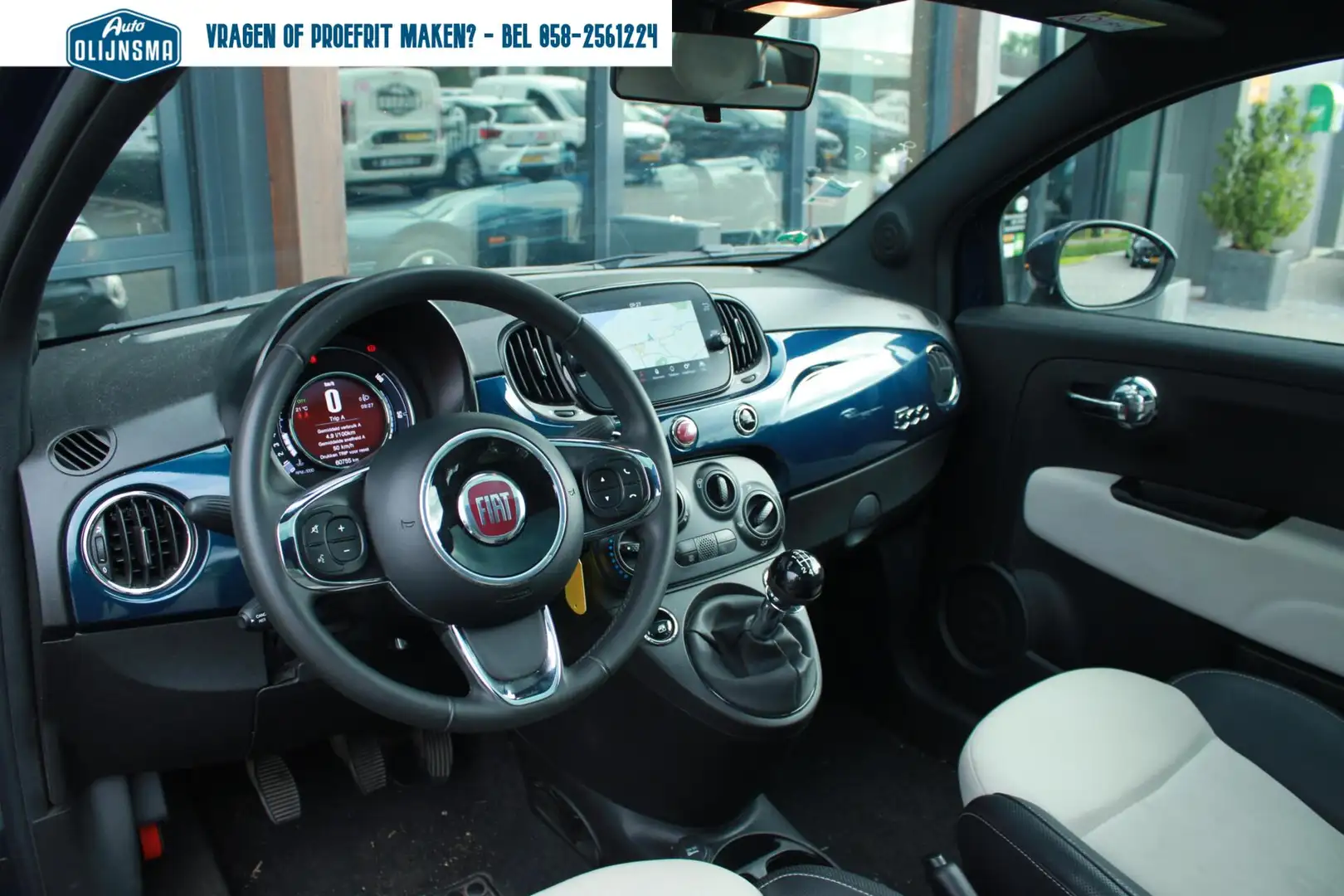 Fiat 500 1.0 Hybrid Dolcevita Blauw - 2